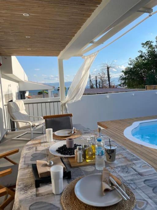 Μοντέρνα Εξοχική Μονοκατοικία Με Ιδιωτική Πισίνα! Khalkoutsion Exterior foto